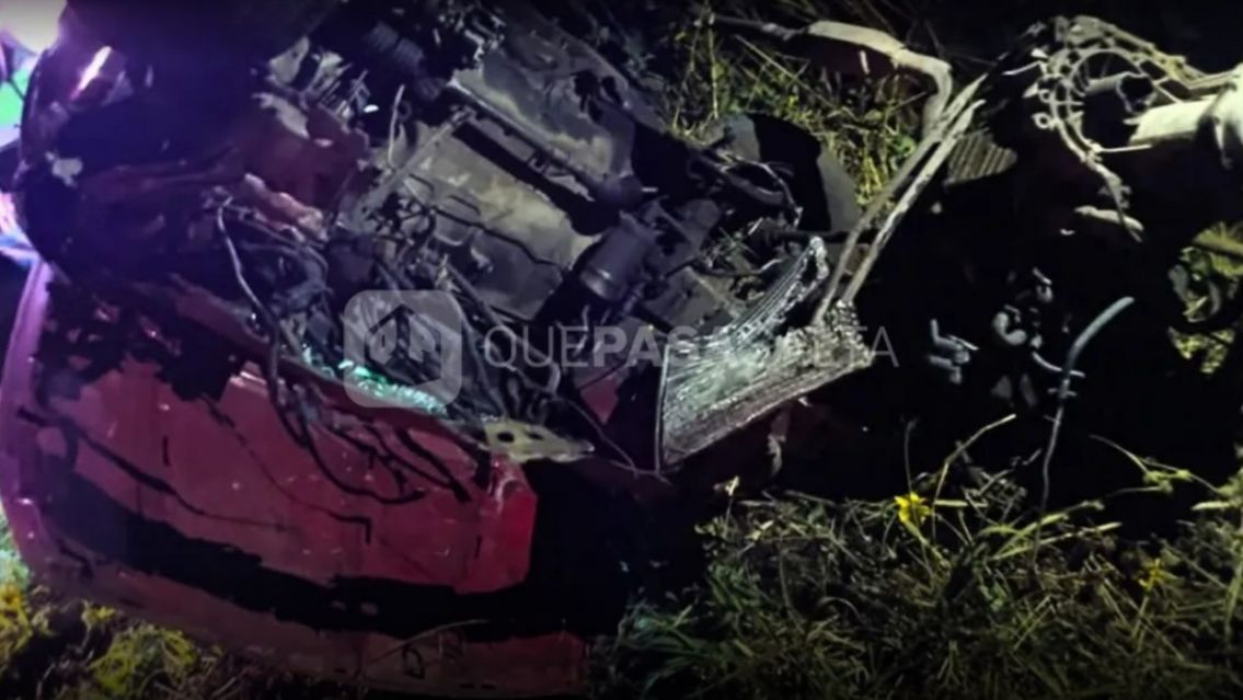 [URGENTE] Grave accidente en ruta 9/34: auto volc� y dej� heridos