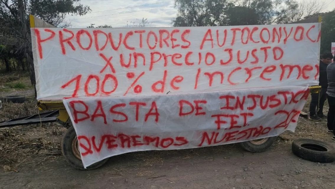 Tabacaleros se manifestaron en Ruta 66: el fuerte reclamo