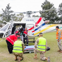 Toro atacó a un jujeño en medio del campo: tuvieron que rescatarlo en helicóptero