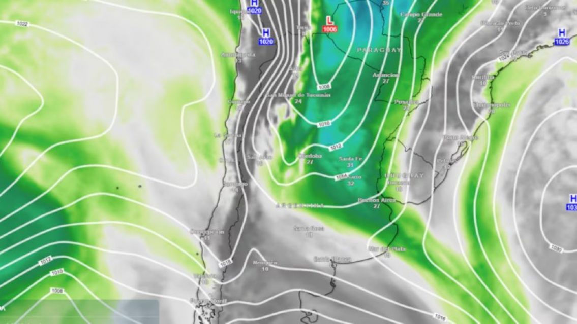 Alerta por una ciclogénesis que impactará en el país y traerá tormentas, fuertes vientos y nieve