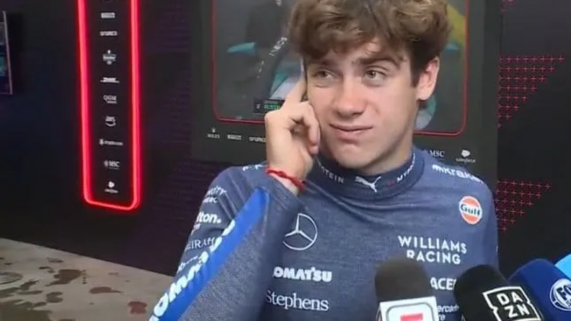 Franco Colapinto recibió una terrible noticia