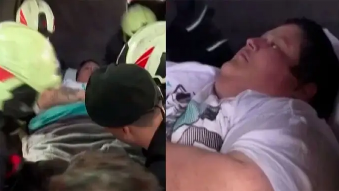 Así fue rescatado ex participante de Cuestión de peso: 300 kilos de cuerpo