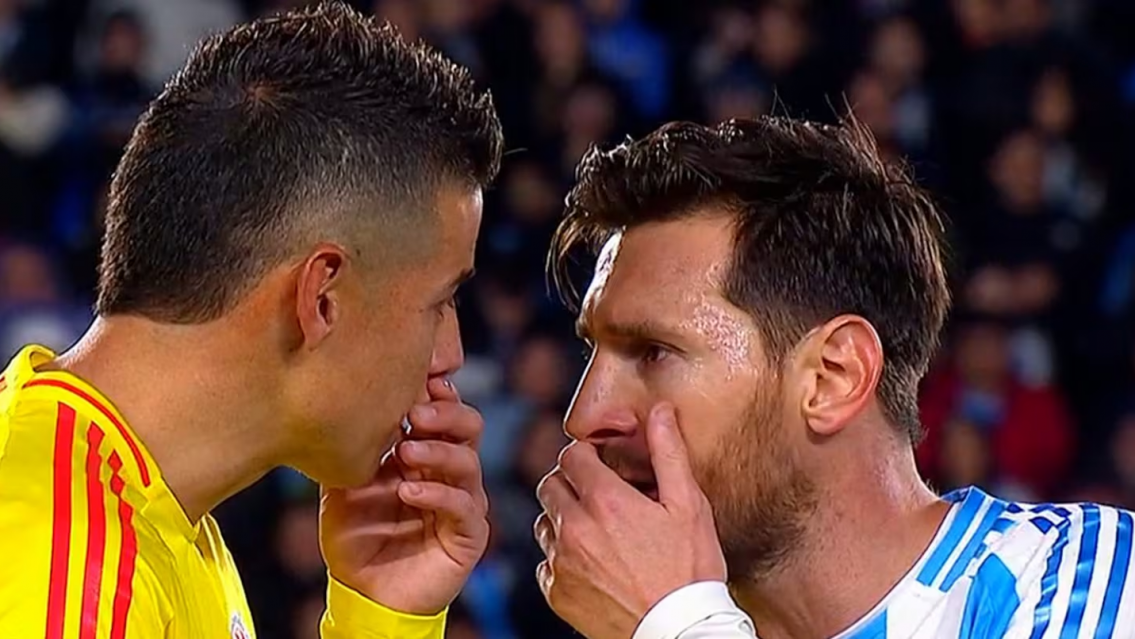 "De todo menos crack", qu� se dijeron James Rodr�guez y Leo Messi