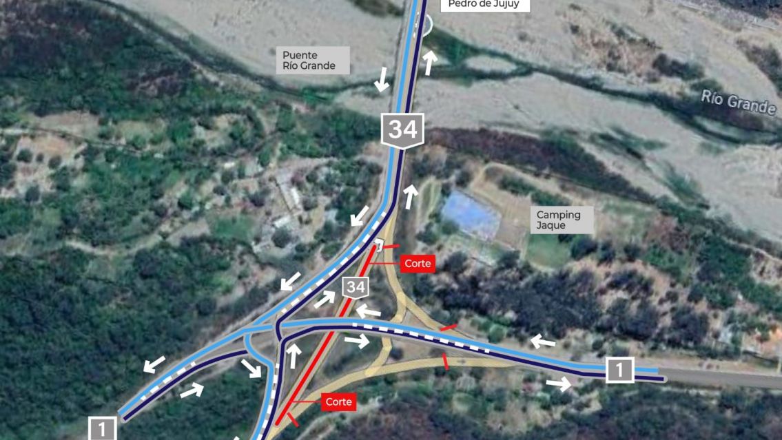 Ruta 34 cortada: desvían el tránsito en San Pedro