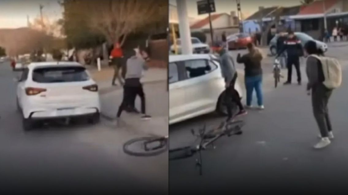 "Subite al auto, gorriao": mala maniobra terminó en batalla campal entre parejas