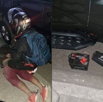 La Policía de Jujuy atrapó a un delincuente en pleno robo de una batería