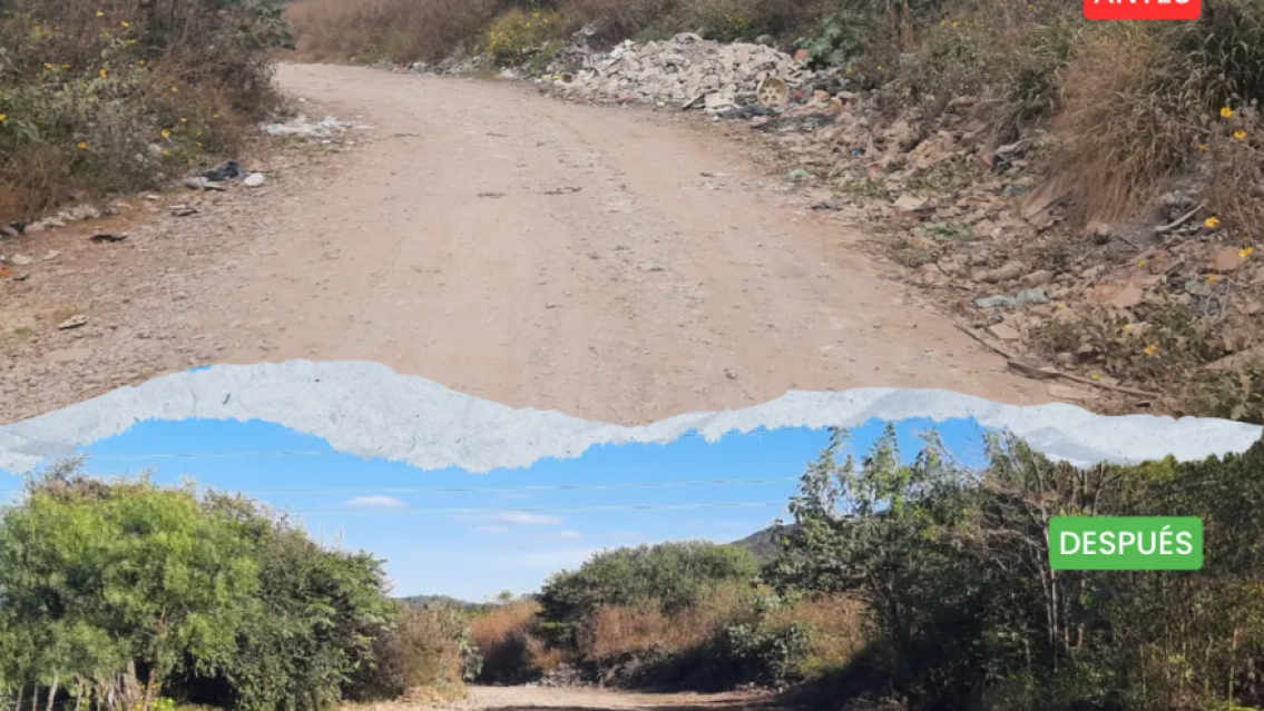 GIRSU Jujuy realiz� una limpieza en la ex zona del basural de Monterrico