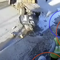 Camioneta se subió a la vereda y arrolló a una mamá con sus dos hijas