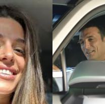 La foto de Euge Quevedo y Lionel Scaloni en el lugar menos pensado