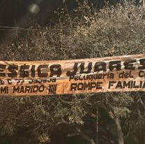 El insólito cartel que apareciò en un barrio: "Dejá a mi marido"