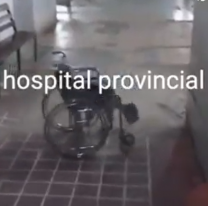&iquest;Un fantasma en Rosario?: p&aacute;nico por una silla de ruedas que se mueve sola en un hospital
