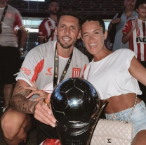 Ya fue Rodrigo De Paul: así festejó Camila Homs con su novio