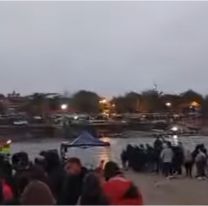 No hay tal frío: larguísima fila en la frontera para poder cruzar a Bolivia