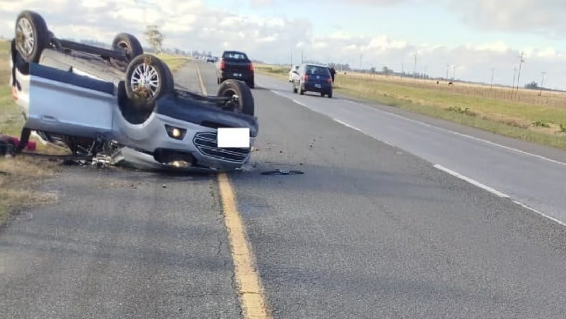 Vuelco y tragedia: parejita muri� por un siniestro vial en la ruta