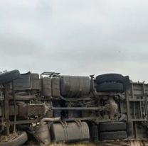 Acaba de volcar un camión en el cruce de Ruta 34 y 66