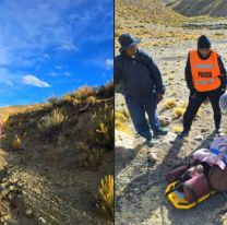 Milagroso rescate en la Puna de Jujuy: La policía le salvó la vida