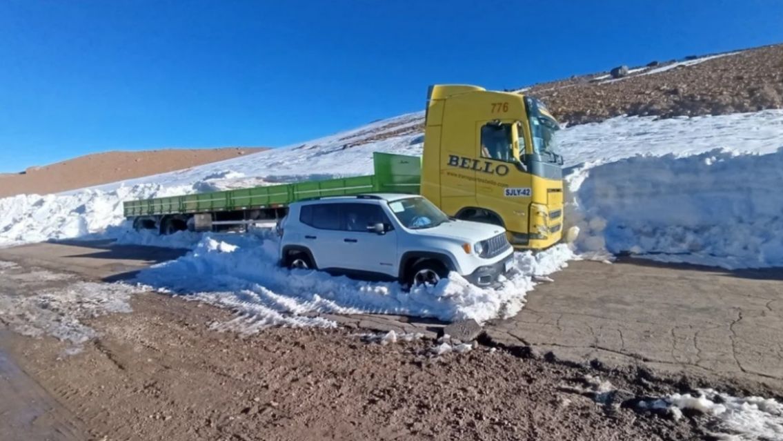 Dej� de nevar en el Paso de Jama y podr�an habilitar el paso: Los detalles