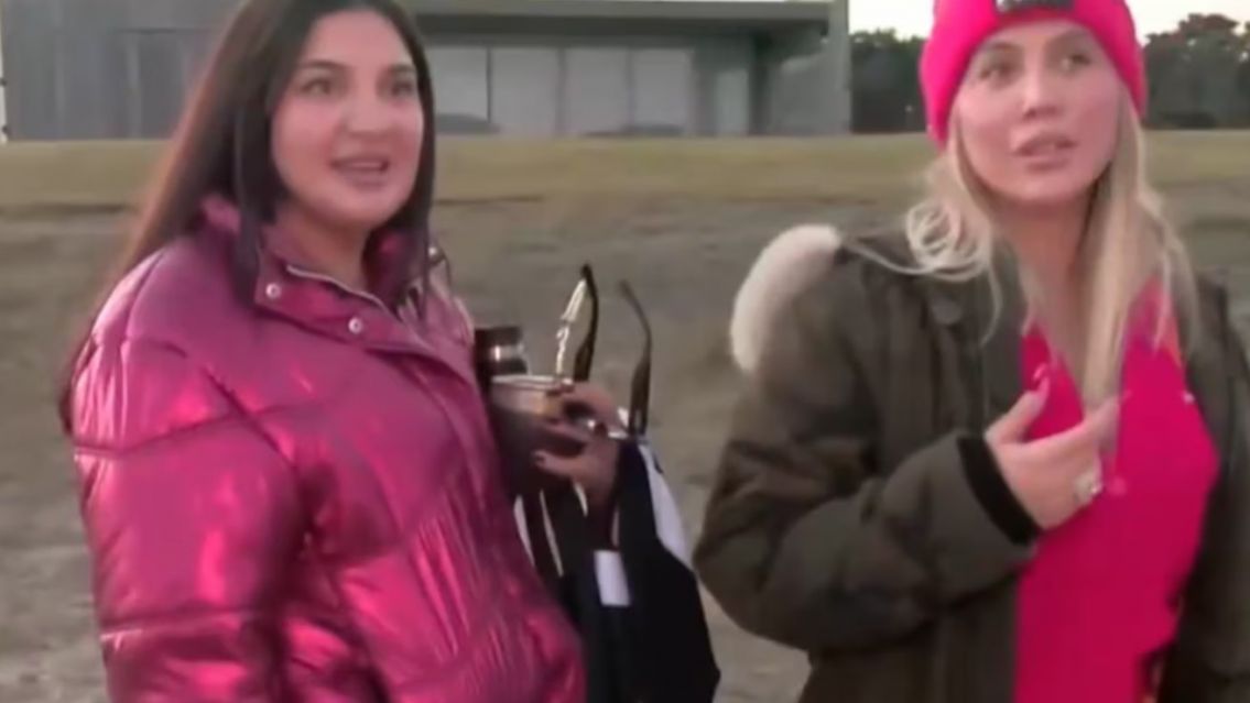 Wanda Nara sali� corriendo a asistir a un periodista que se desplom� frente a su casa