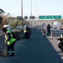 Est&aacute; reducida la circulaci&oacute;n en avenida Savio: tr&aacute;nsito a media calzada 