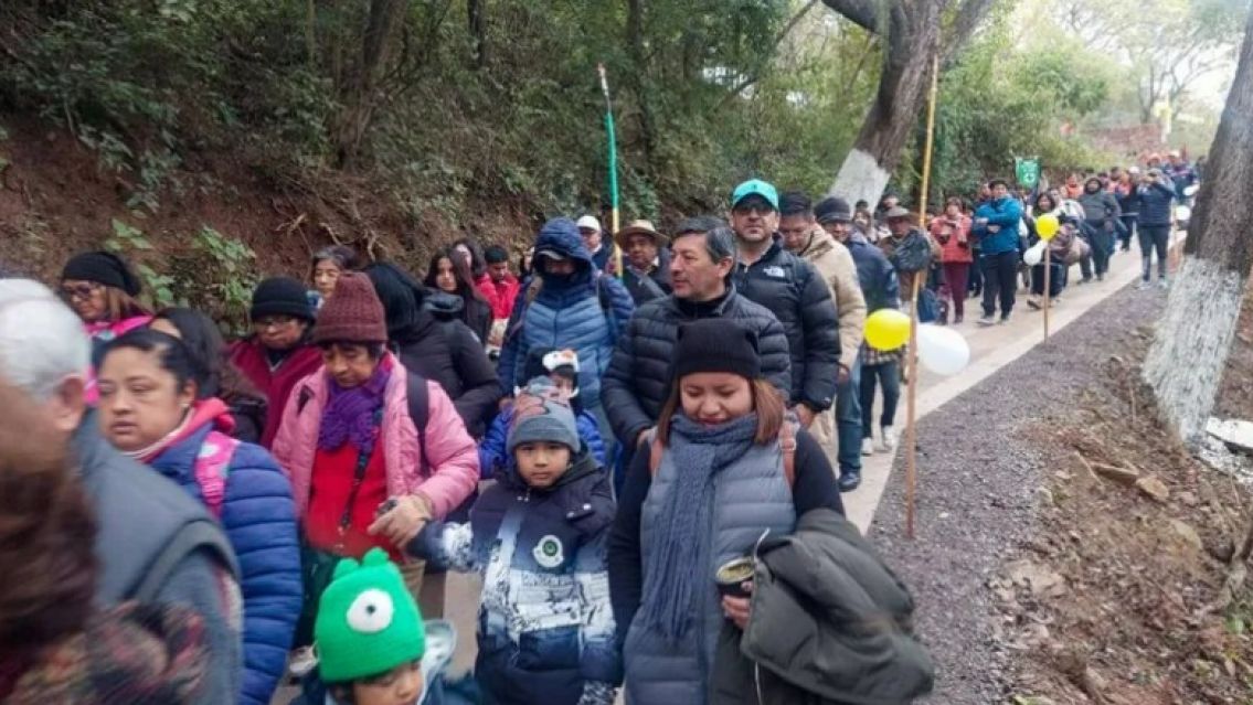 Realizaron la peregrinación itinerante de la patrona de El Carmen