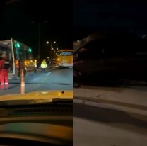 Terrible choque en Ruta 9: un auto terminó destrozado en San Pablo de Reyes