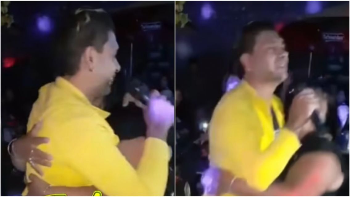 Fue al show de Gastón y su Agrupación Santa Fe y no pudo aguantarse las ganas: "Lo.."