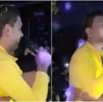 Fue al show de Gastón y su Agrupación Santa Fe y no pudo aguantarse las ganas: "Lo.."