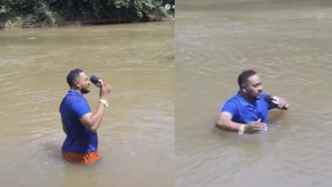 Periodista se meti� al agua, estaba cubriendo la desaparici�n de una ni�a y tropez� con el cuerpo