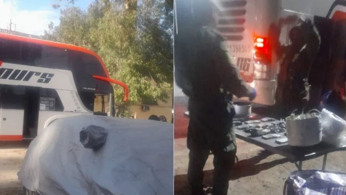 Esc�ndalo en un colectivo que sali� de Jujuy: una fortuna en d�lares y demorados