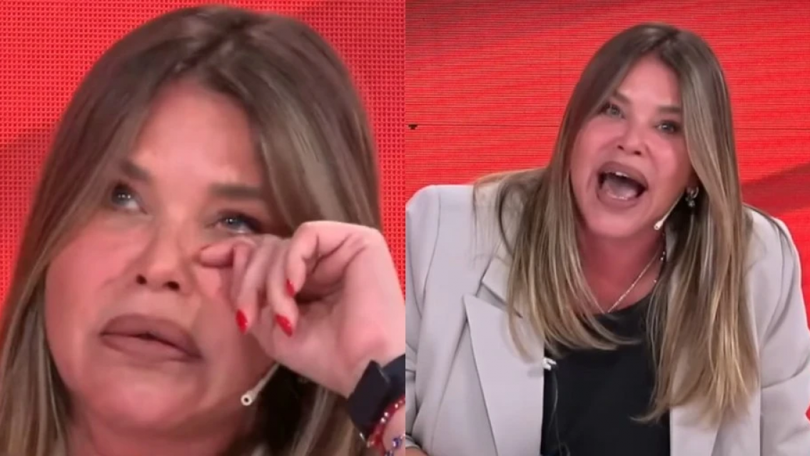 "Mala mina": Nazarena V�lez se quebr� en vivo y se puso mal