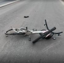 Muri&oacute; un ciclista tras ser atropellado por un cami&oacute;n que se dio a la fuga