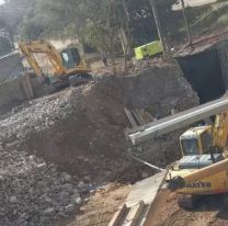 Las obras del puente sobre el arroyo Huaico Grande demandarán alrededor de tres meses