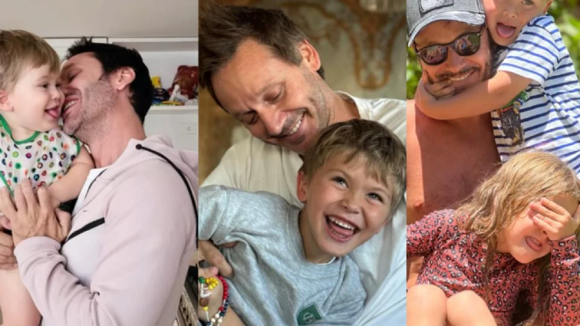 ¿Real o "para las cámaras"? Benjamín Vicuña con su hijo Amancio