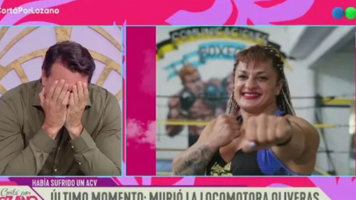 Hern�n Drago llor� desconsolado por la muerte de su gran amiga "Locomotora" Oliveras 