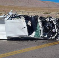 Trasladaron al hospital al conductor herido en accidente de Ruta 9: Los detalles