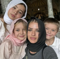 Escándalo con la China Suárez por ponerle el velo islámico a sus hijas