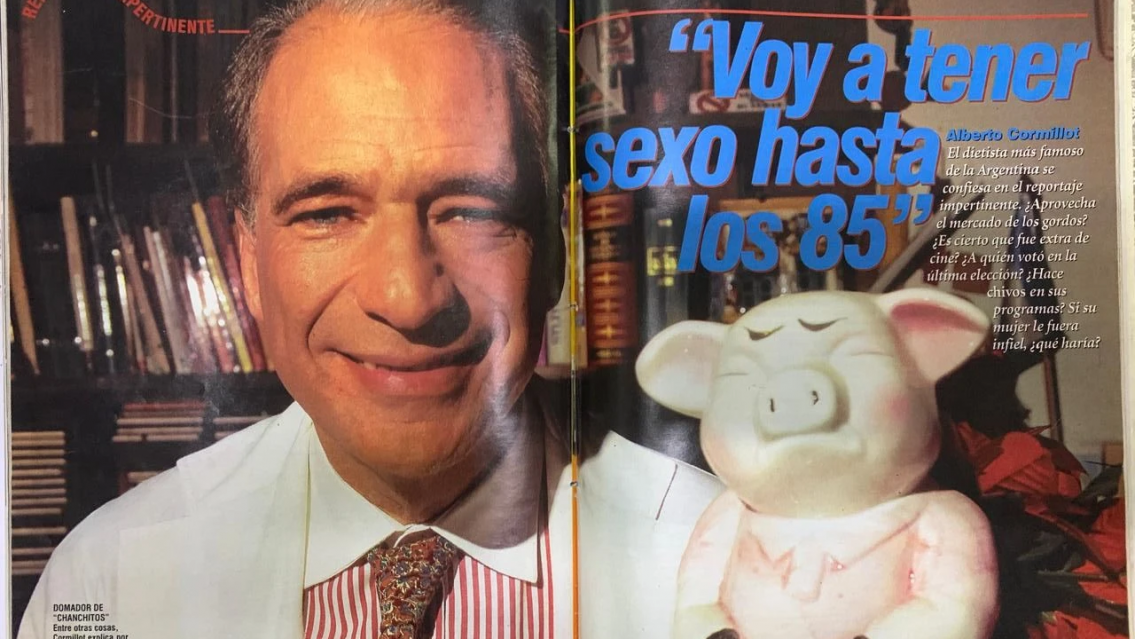 Lo dijo y lo cumpli�: el Dr. Alberto Cormillot ventil� sus intimidades