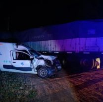 Choque entre cami&oacute;n y ambulancia dej&oacute; a dos heridos en plena ruta