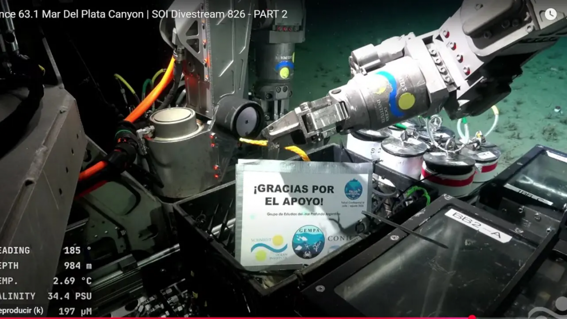 EMOCIONANTE: el Conicet puso fin a su expedición al fondo del mar