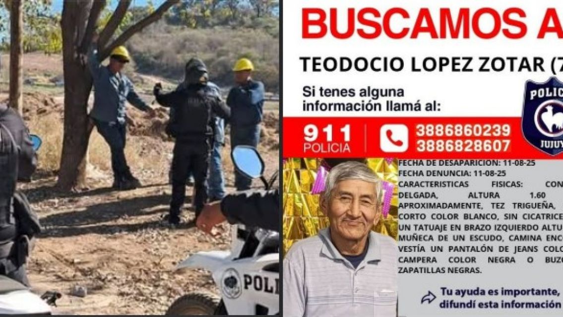 Impresionante operativo en San Pedro para encontrar a Don Teodocio