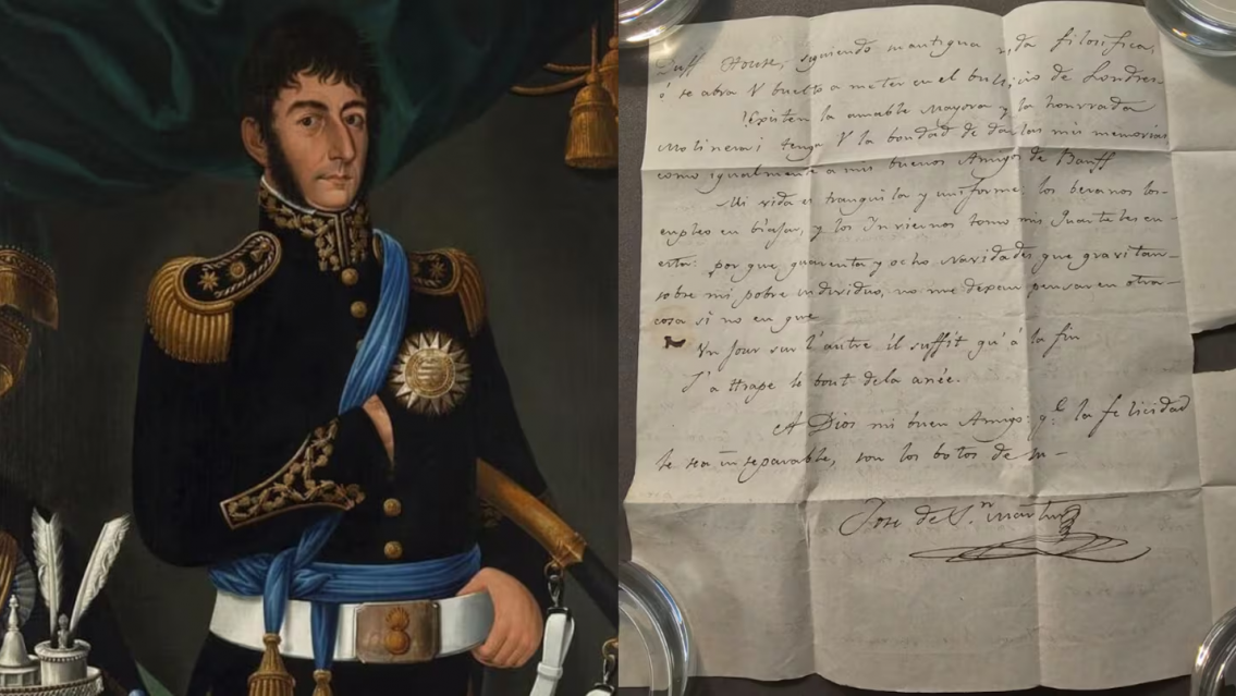 Encontraron una carta de San Martín donde explica la trama de la Independencia