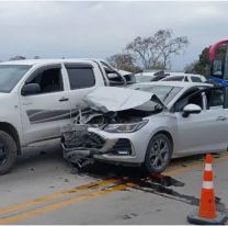 Gravísimo choque múltiple en el límite de Jujuy y Salta: tres personas heridas