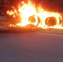 Perico: un cami&oacute;n cargado con verduras se incendi&oacute; en plena Ruta 34