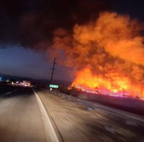 Terrible incendio en Jujuy: el fuego complicó la visibilidad en la Ruta 66