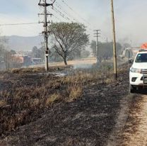 Viento y fuego: bomberos y brigadistas combatieron m&uacute;ltiples focos de incendio en la provincia