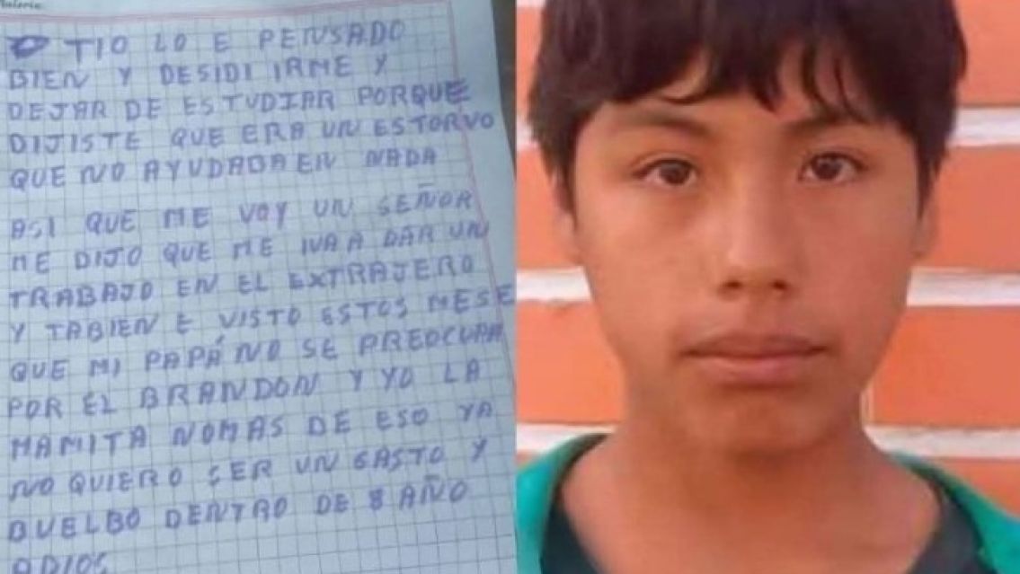 "Soy un estorbo": la carta que dejó un changuito norteño al abandonar su casa