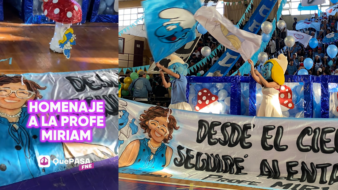 "Desde el cielo": estudiantes homenajearon a su profe que partió