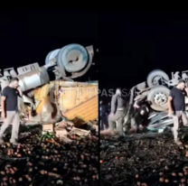 Volcó con un camión de verduras y murió en Ruta 34