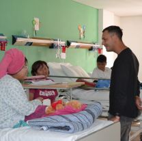 Gimnasia de Jujuy llevó alegría al Hospital Materno Infantil