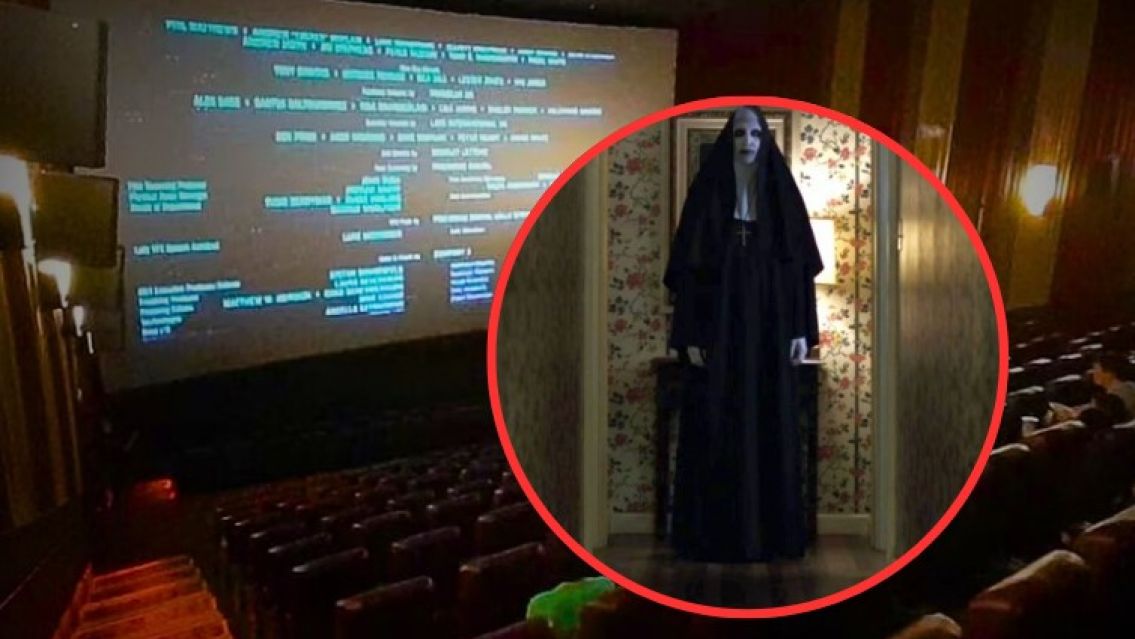 Poseído en el cine asustó a todos: gritaba y se retorcía viendo "El Conjuro 4"
